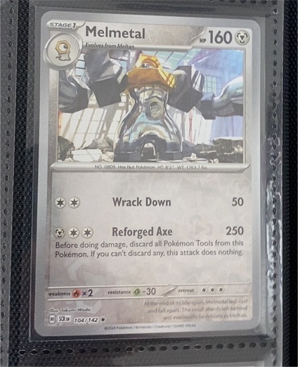 2024 Pokémon Stellar Crown #104 Melmetal — front