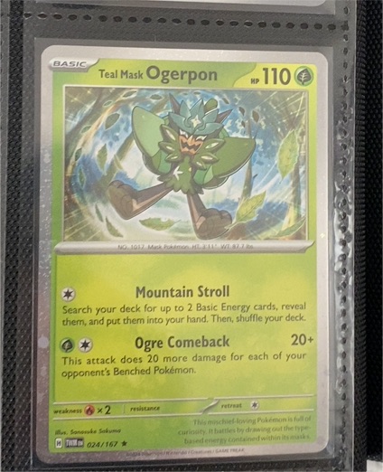 2024 Pokémon TWM EN Twilight Masquerade #024 Teal Mask Ogerpon — front