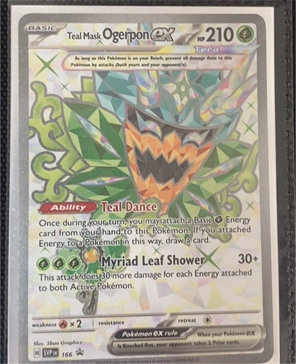 2023 Pokémon Scarlet & Violet Promo #166 Teal Mask Ogerpon ex — front