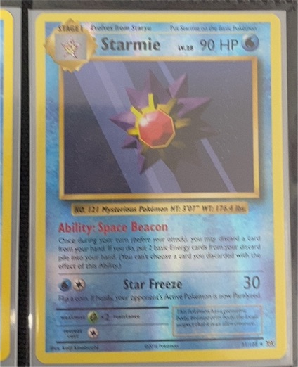 2016 Pokémon XY Evolutions #31 Starmie — front