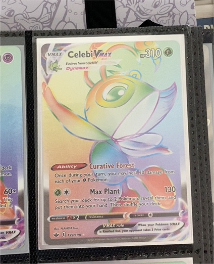 2021 Pokémon TCG Chilling Reign #199 Celebi VMAX — front
