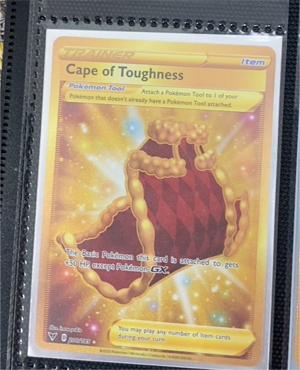 2020 Pokémon Vivid Voltage #200 Cape of Toughness — front