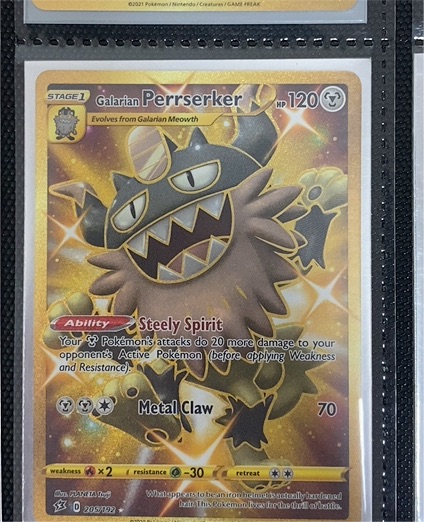 2021 Pokemon Sword & Shield Rebel Clash #205 Galarian Perrserker — front
