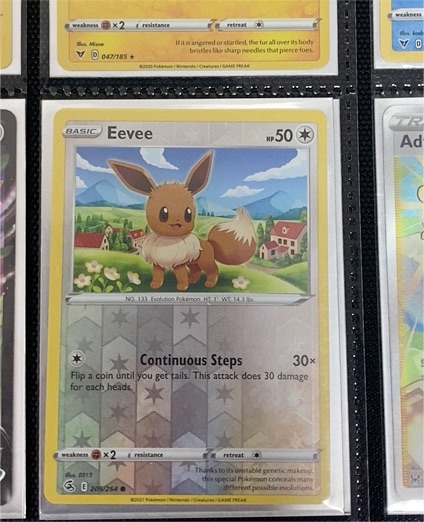 2021 Pokémon Fusion Strike #205 Eevee — front