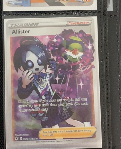 2022 Pokémon Sword & Shield Astral Radiance #TG24 Allister — front