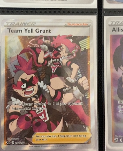 2020 Pokémon Sword & Shield #202 Team Yell Grunt — front