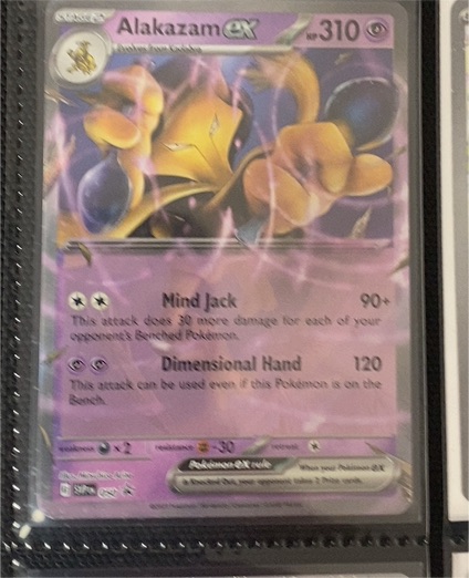 2023 Pokémon Scarlet & Violet Black Star Promo #050 Alakazam ex — front