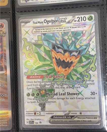 2022 Pokémon TCG Scarlet & Violet Promo #166 Teal Mask Ogerpon EX — front