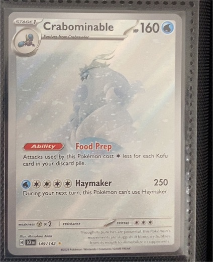 2024 Pokémon Scarlet & Violet Stellar Crown #149 Crabominable — front