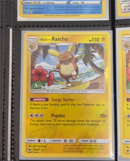 2017 Pokémon Crimson Invasion #31 Alolan Raichu — front