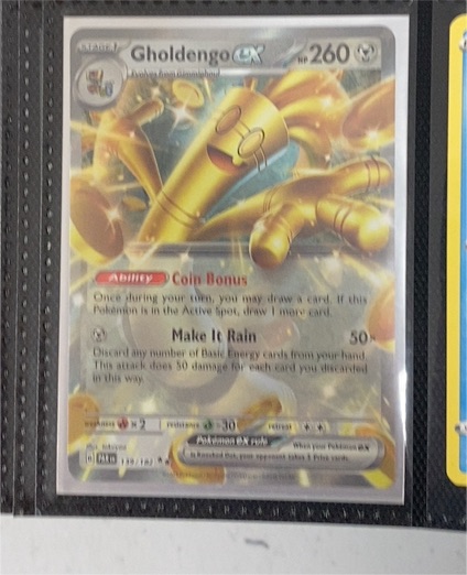 2023 Pokémon TCG SV04: Paradox Rift #139 Gholdengo EX — front