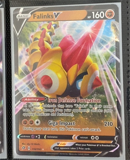 2020 Pokémon Sword & Shield Rebel Clash #110 Falinks V — front
