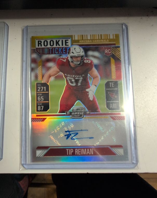 2024 Panini Contenders Optic #161 Tip Reiman Rookie Ticket — front