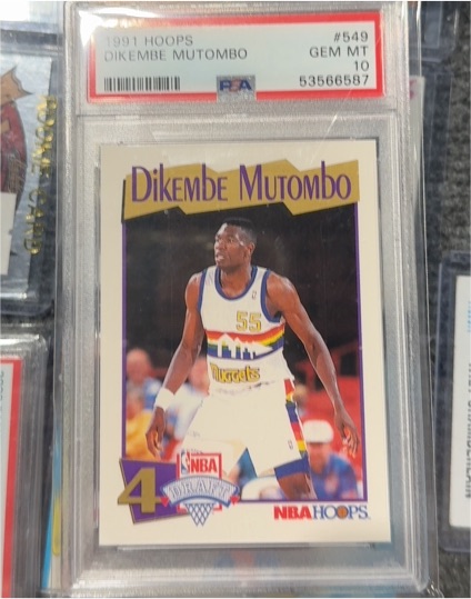 1991 Hoops #549 Dikembe Mutombo — front