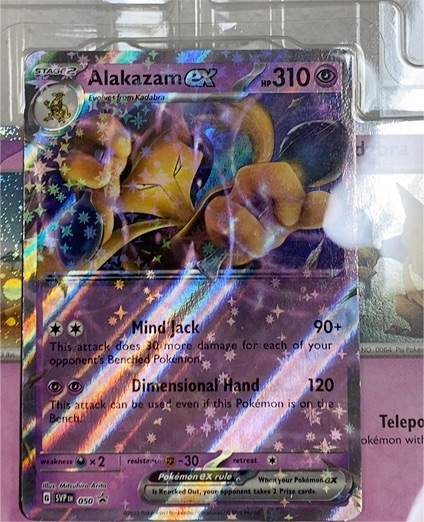 2023 Pokémon SV Black Star Promo #050 Alakazam ex — front