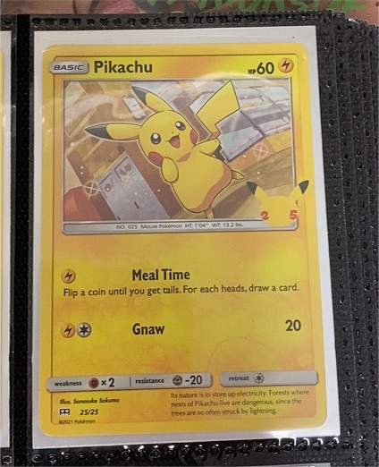 2021 Pokémon 25th Anniversary #25 Pikachu — front