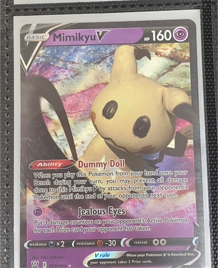 2021 Pokémon Battle Styles #062 Mimikyu V — front