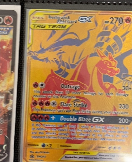 2021 Pokémon TCG SM247 Reshiram & Charizard GX — front