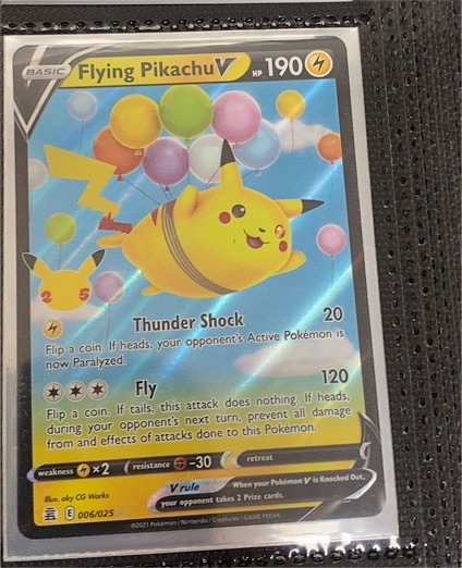 2021 Pokémon TCG Celebrations #006 Flying Pikachu V — front