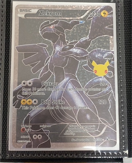 2021 Pokémon Celebrations #114 Zekrom Full Art — front