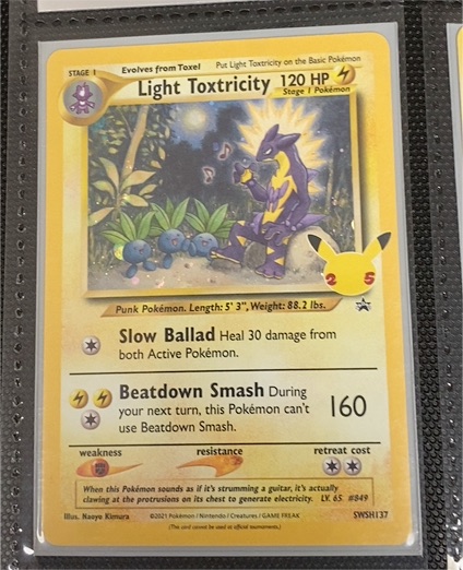 2021 Pokémon Black Star Promo #SWSH137 Light Toxtricity — front