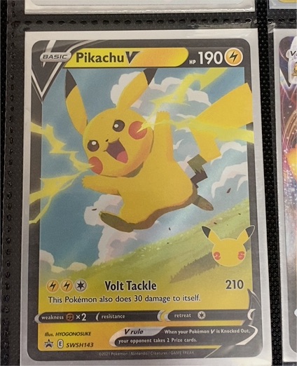 2021 Pokemon Celebrations #SWSH143 Pikachu V — front