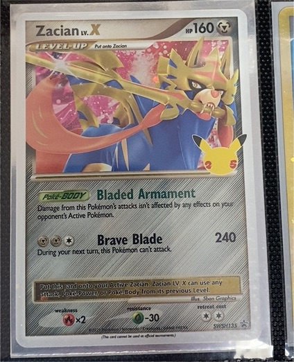 2021 Pokémon SWSH135 Zacian LV.X — front