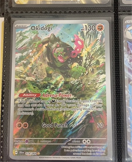 2024 Pokémon Shrouded Fable #074/064 Okidogi Illustration Rare — front