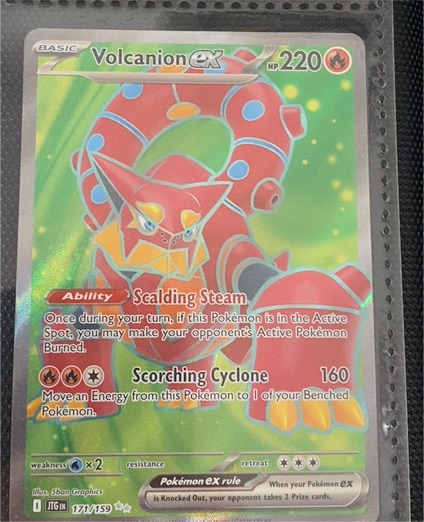 2023 Pokémon SV09: Journey Together #171/159 Volcanion ex — front
