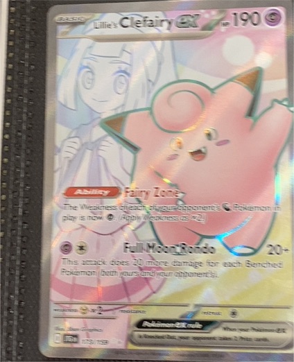 2023 Pokémon Journey Together #173 Lillie's Clefairy EX — front