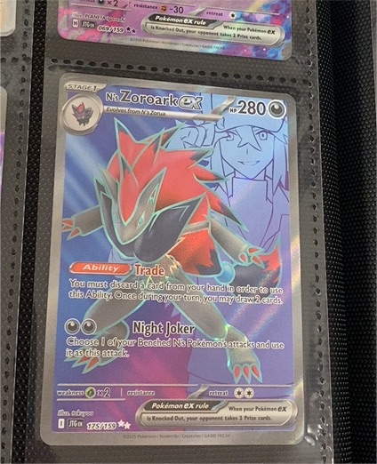 2025 Pokémon Journey Together #175/159 N's Zoroark ex — front