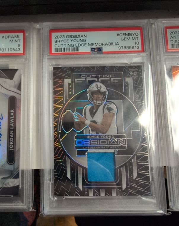2023 Panini Obsidian #CEMBY0 Bryce Young Cutting Edge Memorabilia — front