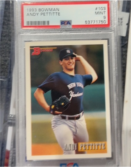 1993 Bowman #103 Andy Pettitte — front