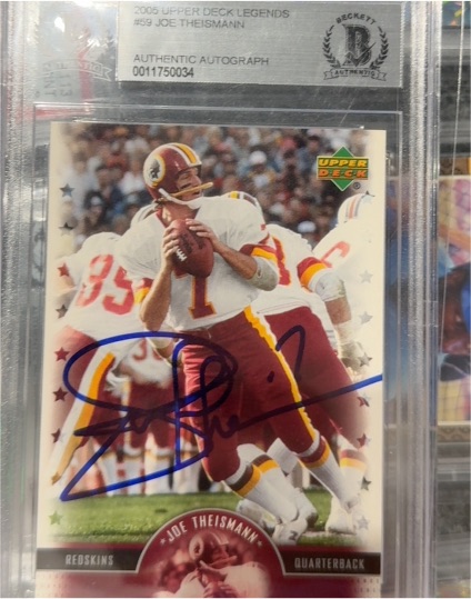2005 Upper Deck Legends #59 Joe Theismann — front