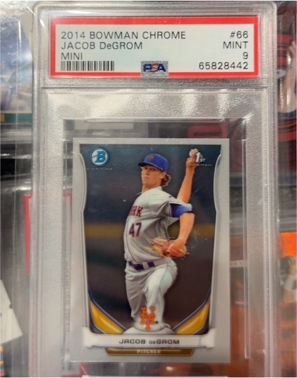 2014 Bowman Chrome Mini #66 Jacob deGrom — front