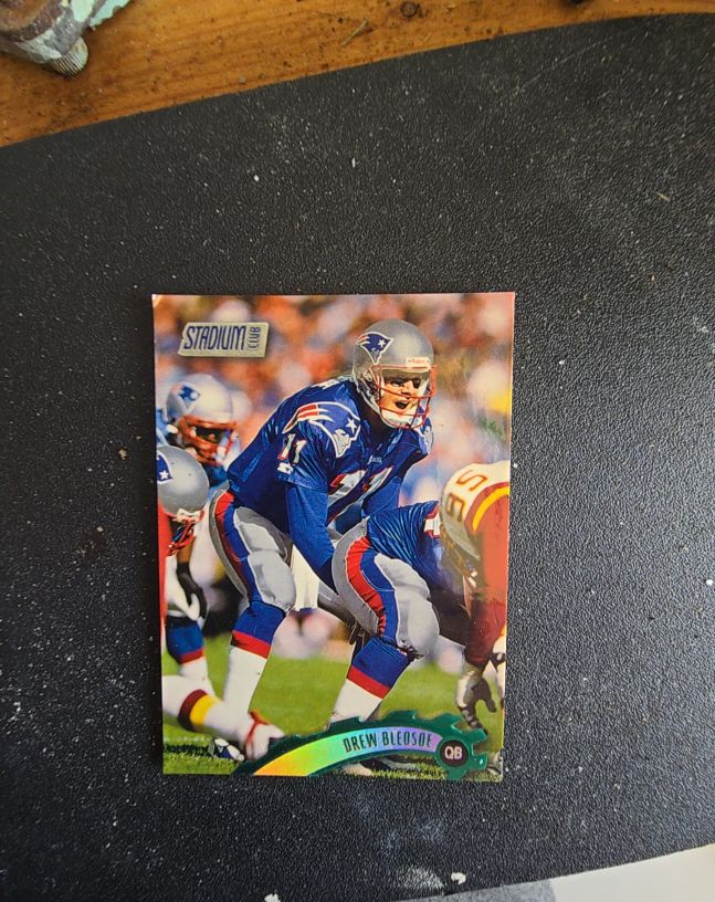 1997 Topps Drew Bledsoe #75 Stadium Club New England Patriots Football Card — front