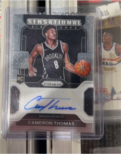 2021-22 Panini Prizm Sensational Signatures #SS-CAM Cameron Thomas — front