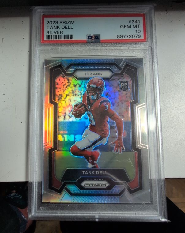 2023 Panini Prizm #341 Tank Dell Silver Prizm Rookie Card — front
