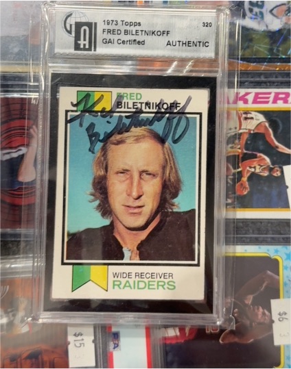 1973 Topps #320 Fred Biletnikoff — front
