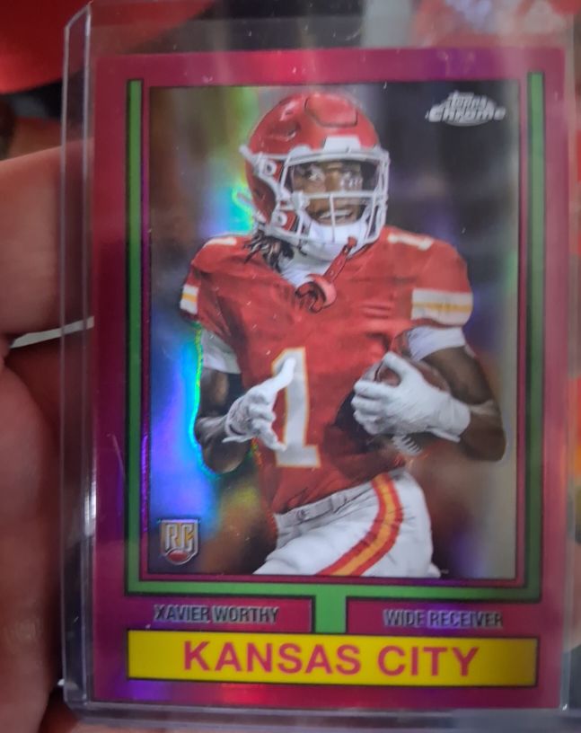 2024 Topps Chrome #74TF-8 Xavier Worthy — front