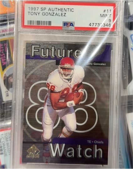 1997 SP Authentic #11 Tony Gonzalez — front