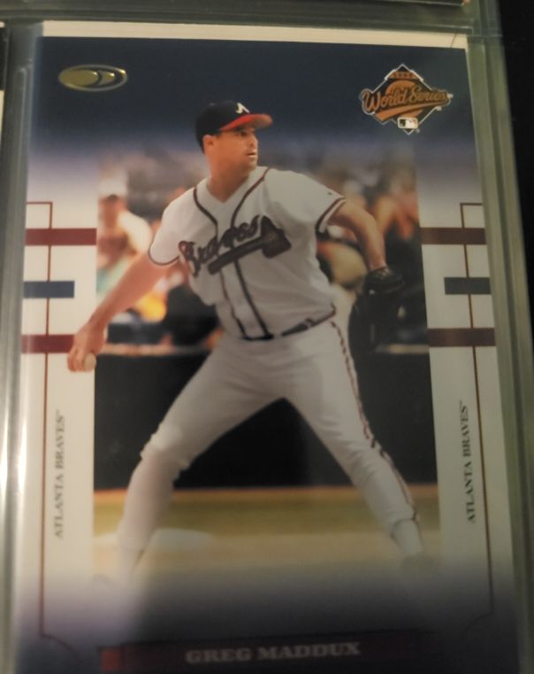 2004 Donruss World Series Blue #WS-39 Greg Maddux — front