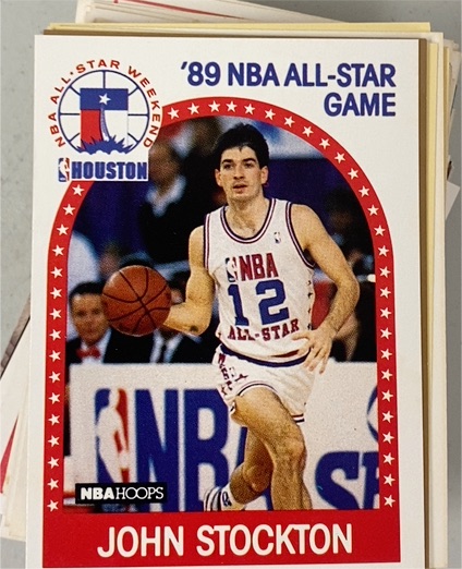 1989-90 Hoops #297 John Stockton — front