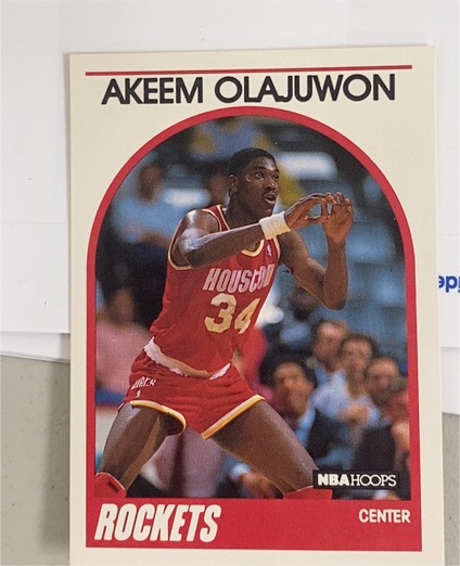 1989-90 Hoops #180 Akeem Olajuwon — front