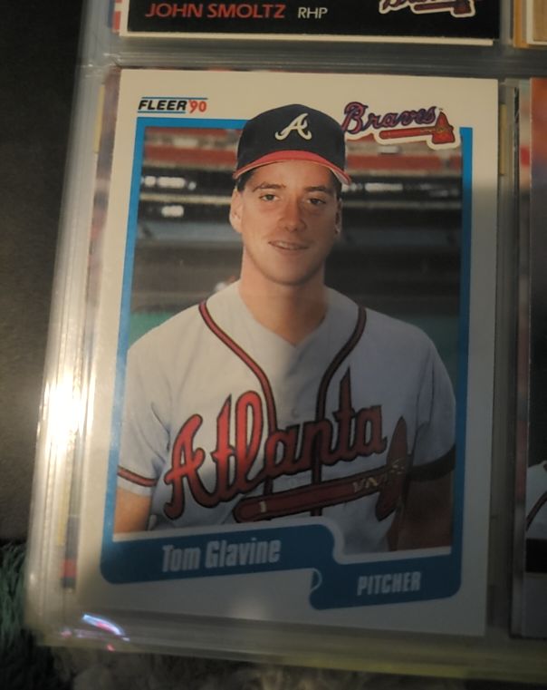 1990 Fleer #583 Tom Glavine — front