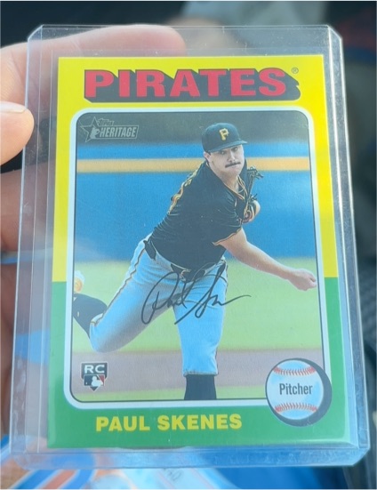 2024 Topps Heritage High Number #594 Paul Skenes — front