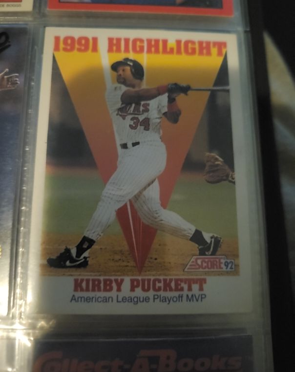 1992 Score #796 Kirby Puckett — front