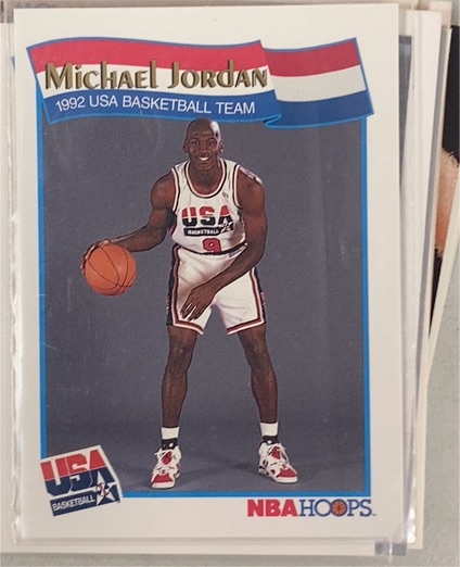 1991-92 NBA Hoops #55 Michael Jordan — front