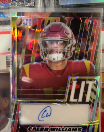 2024 Leaf Pro Set Metal LIT #L-CW1 Caleb Williams — front