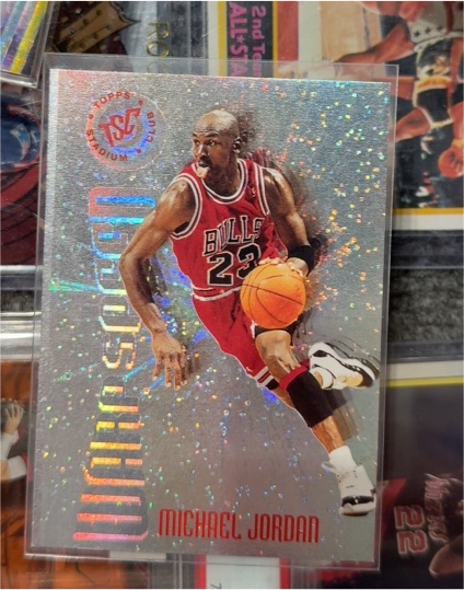 1995 Topps Stadium Club Warp Speed #WS1 Michael Jordan — front